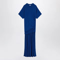 Ferragamo Long blue dress with draping
