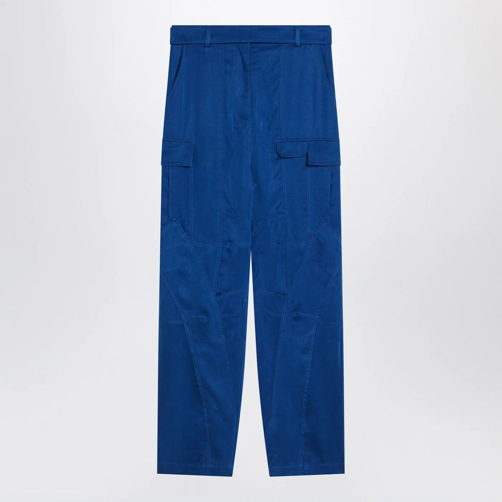 Ferragamo Electric blue cargo trousers