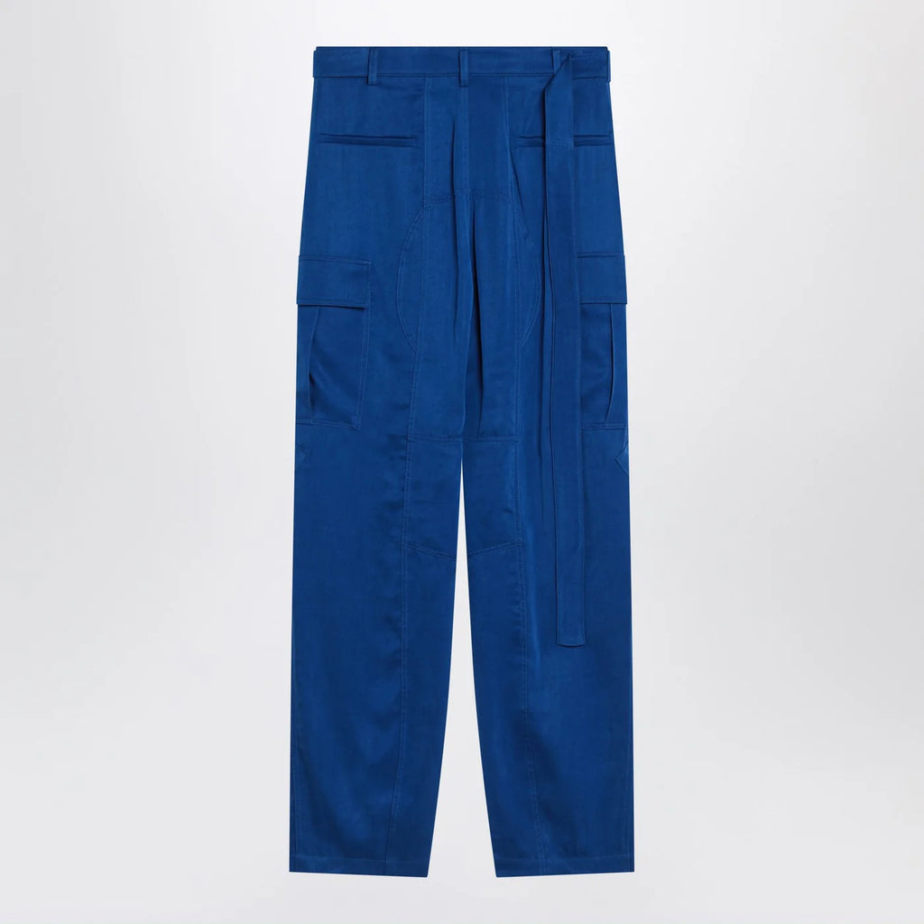 Ferragamo Electric blue cargo trousers