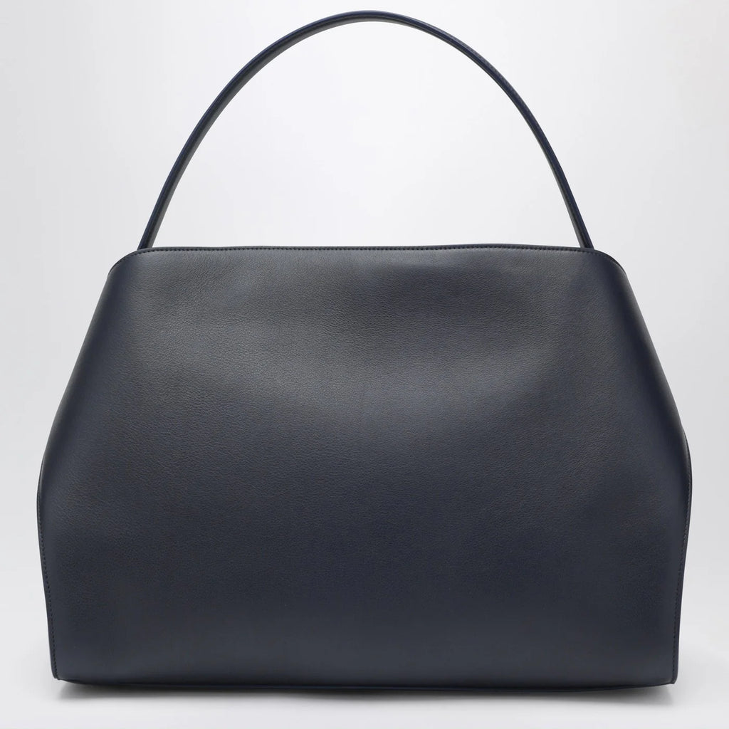 Ferragamo Navy and brown leather Hug Soft L handbag