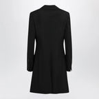 Ferragamo Black double-breasted wool-blend suit