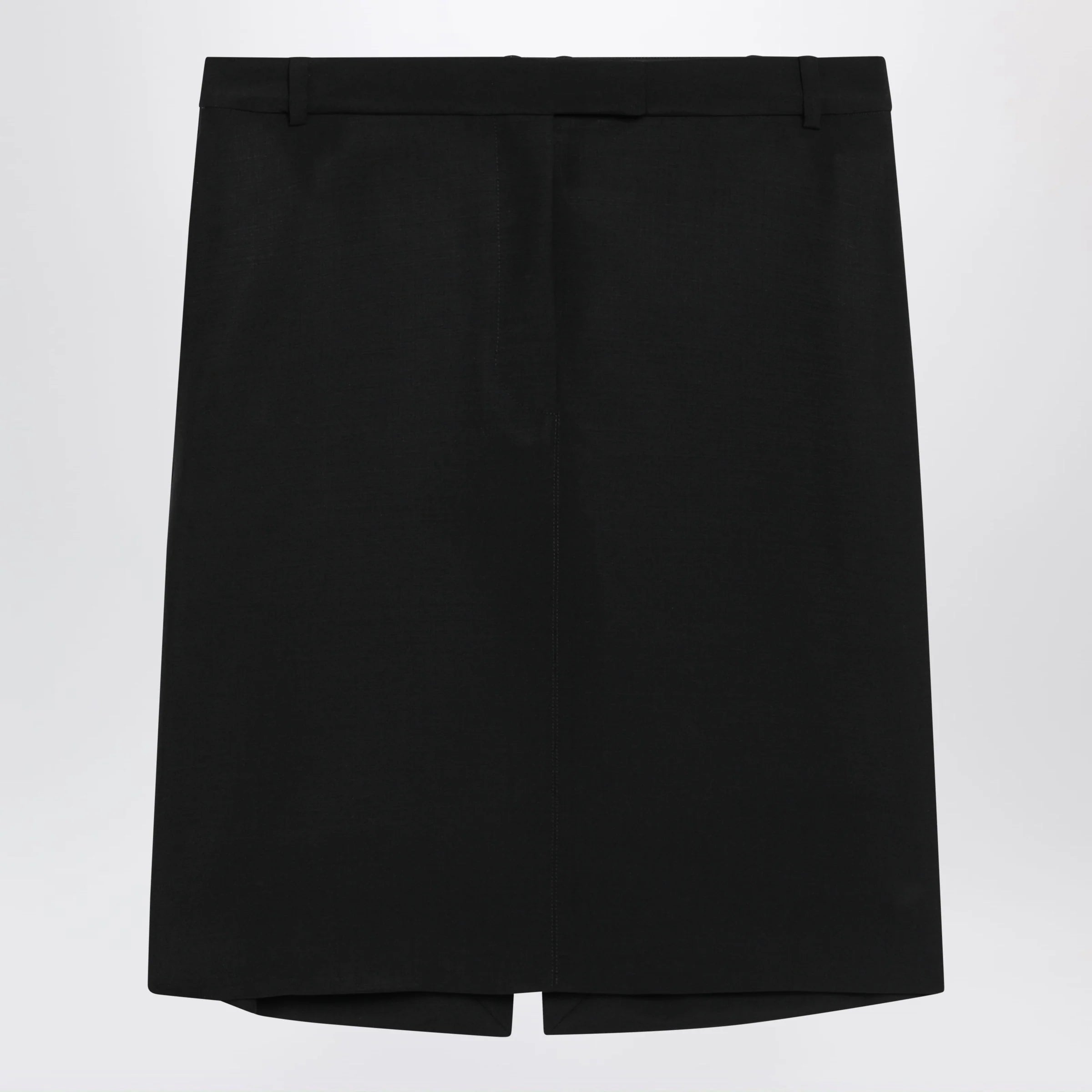 Ferragamo Black wool and mohair skirt