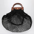 Longchamp Black La Pliage Filet small