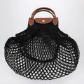 Longchamp Black La Pliage Filet small