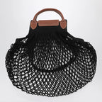 Longchamp Black La Pliage Filet small