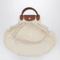 Longchamp Ecru La Pliage Filet small