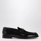 Versace Black leather Medusa 95 loafers