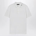 Versace White polo shirt with Medusa embroidery