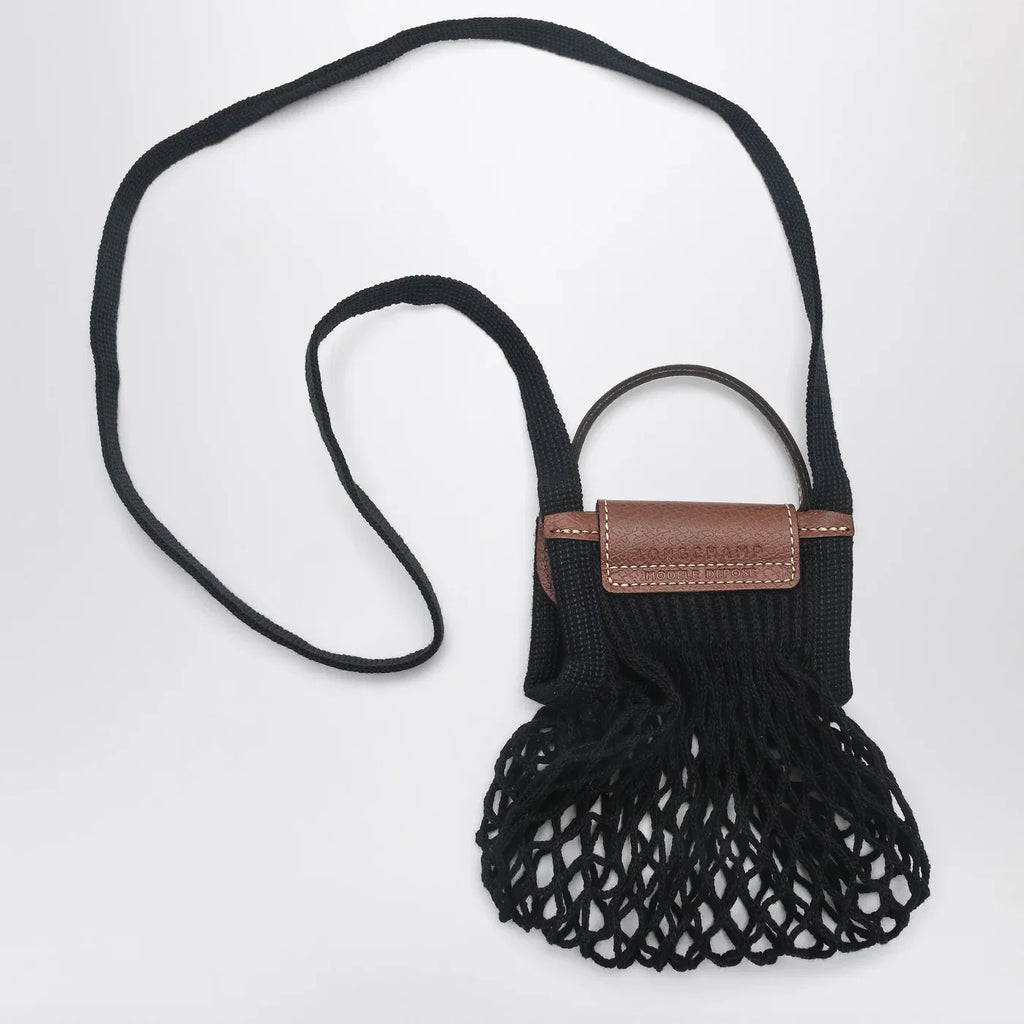 Longchamp Black Le Pliage Filet XS bag
