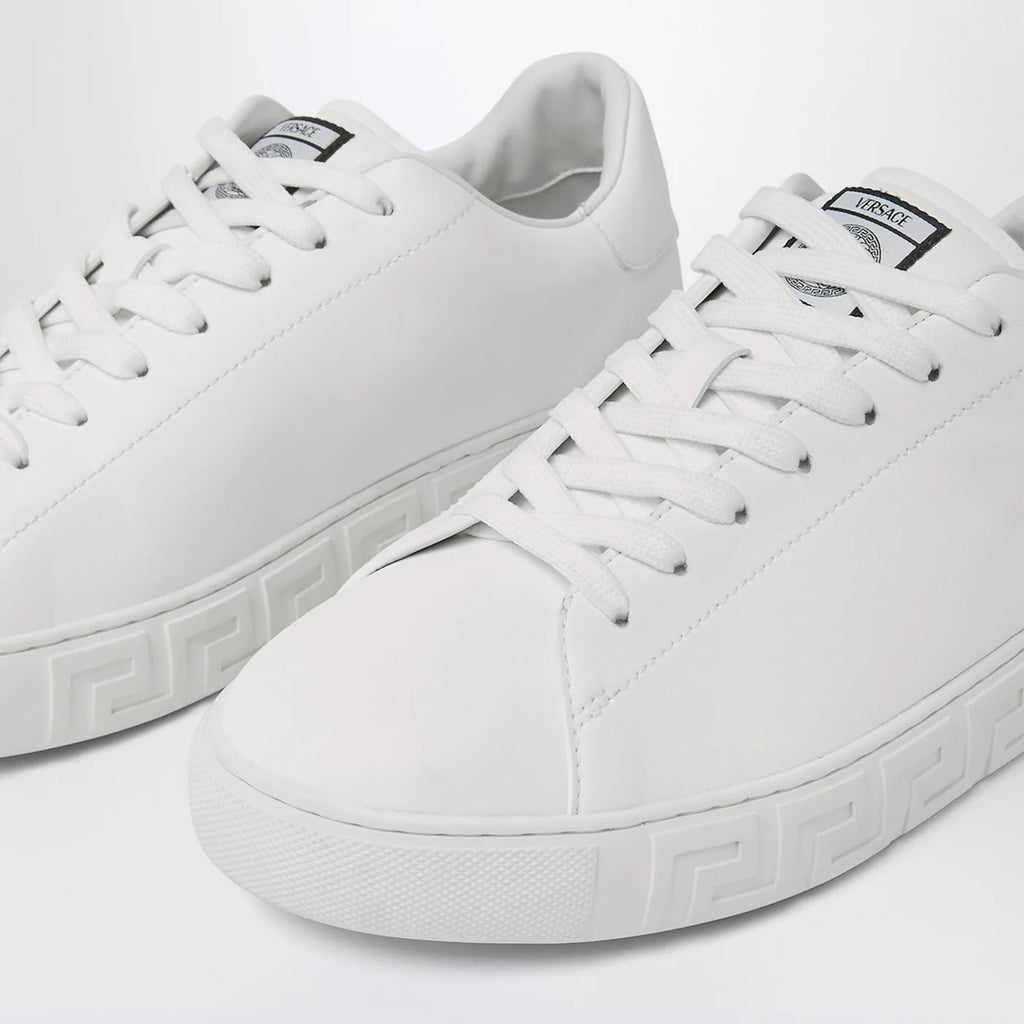Versace White Greca nylon Sneakers