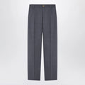Versace Anthracite grey wool jogger trousers