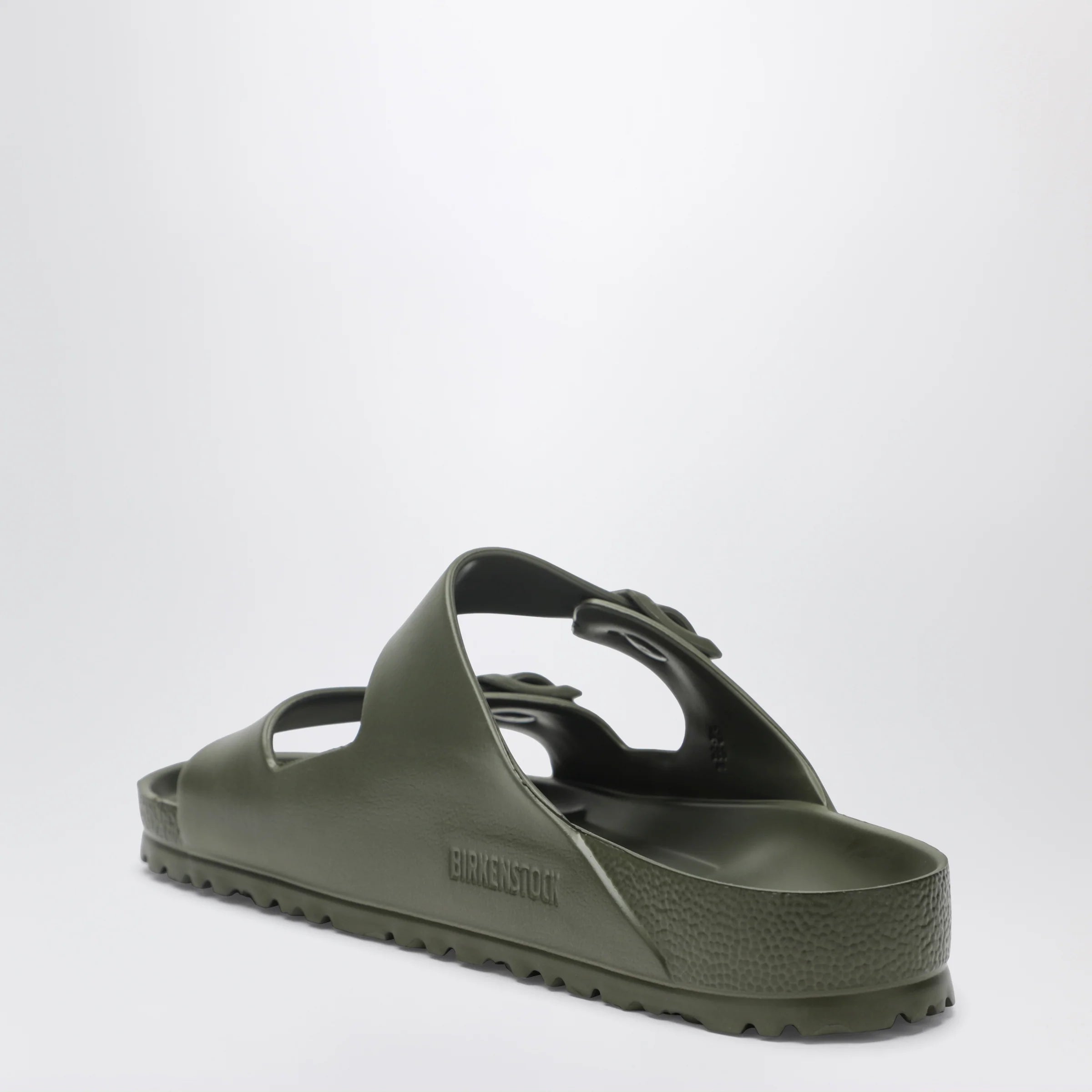 Khaki green Arizona EVA slides by Birkenstock