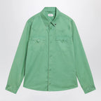 Versace Green cotton shirt