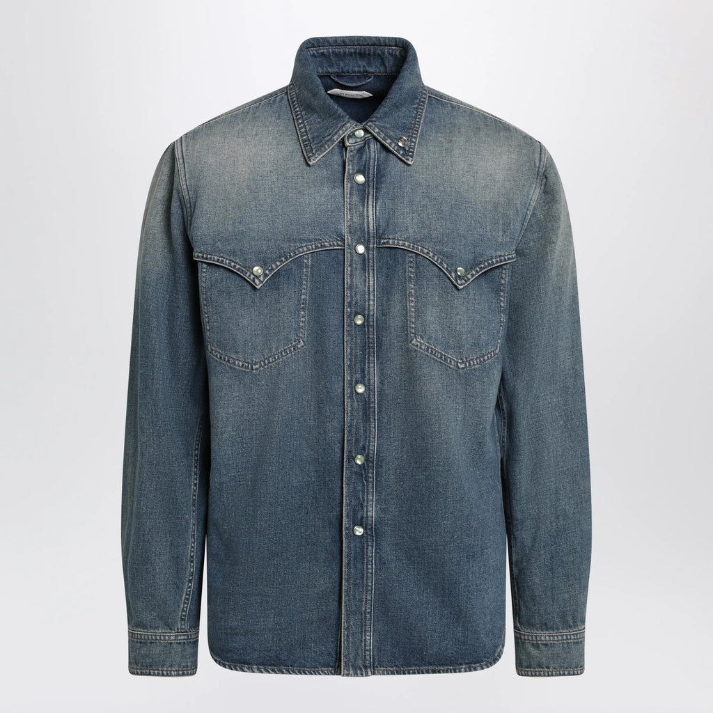 Versace Vintage blue denim shirt