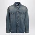 Versace Vintage blue denim shirt