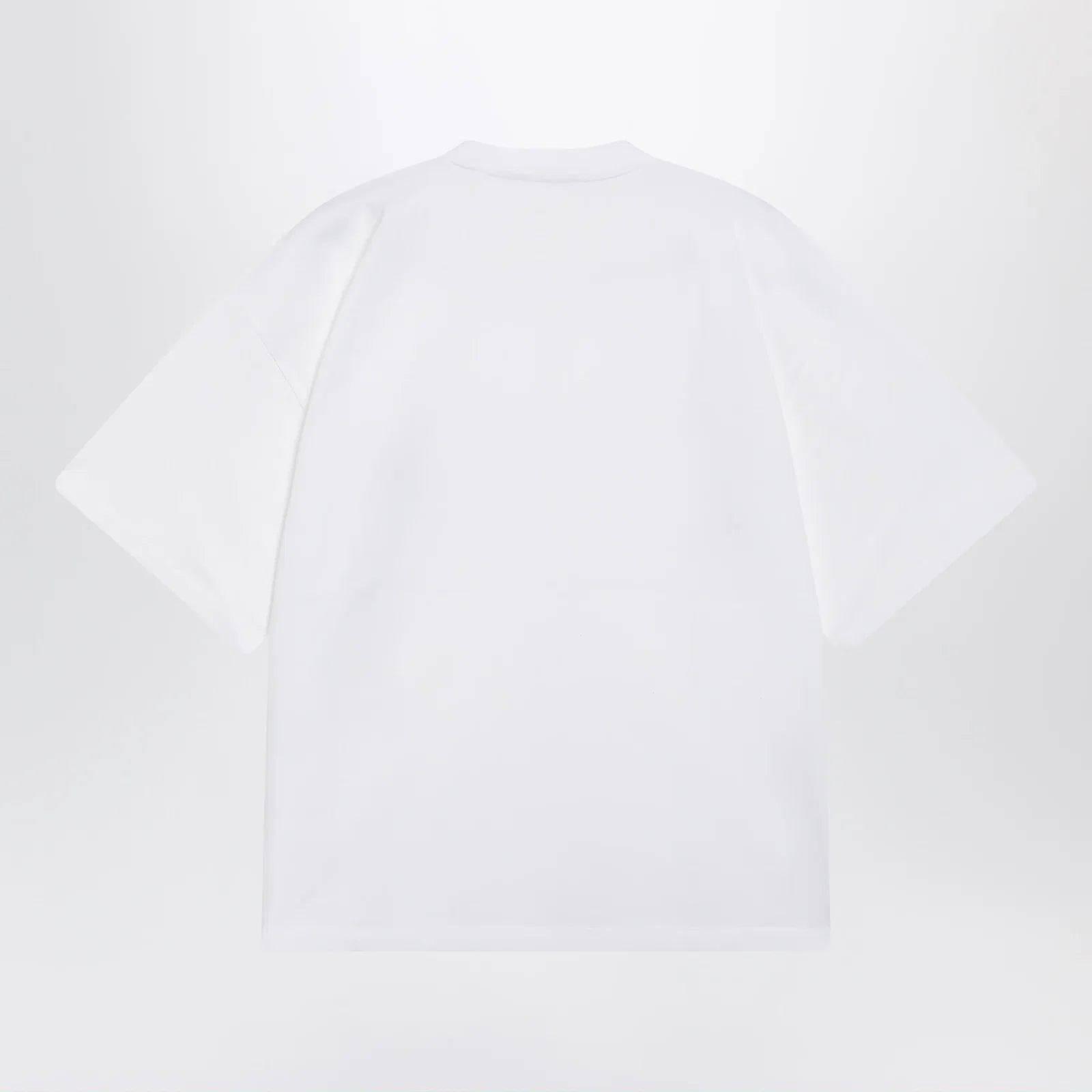 Versace White cotton jersey T-shirt with Medusa embroidery