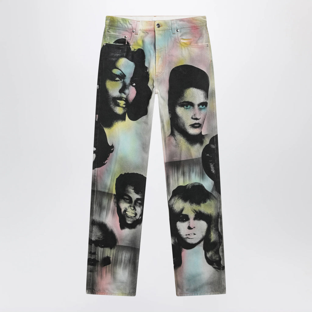 Versace Straight jeans with The Party print