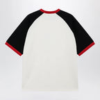 Versace White/black cotton T-shirt with Medusa print