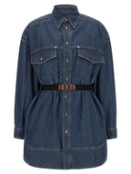 Versace Chambray Denim Dress