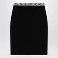 Versace Jacquard viscose-blend midi skirt in black