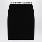 Versace Jacquard viscose-blend midi skirt in black