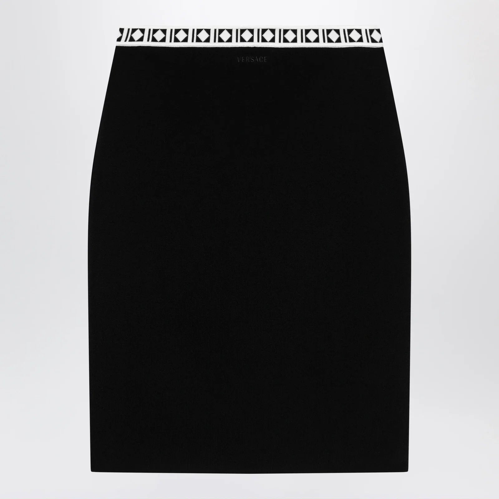 Versace Jacquard viscose-blend midi skirt in black