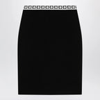 Versace Jacquard viscose-blend midi skirt in black