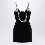 Versace Black stretch viscose mini dress