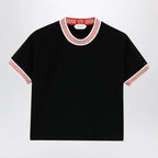 Versace Black stretch cotton jersey T-shirt