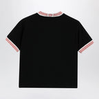 Versace Black stretch cotton jersey T-shirt
