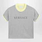 Versace Reversible grey/yellow cotton jersey T-shirt