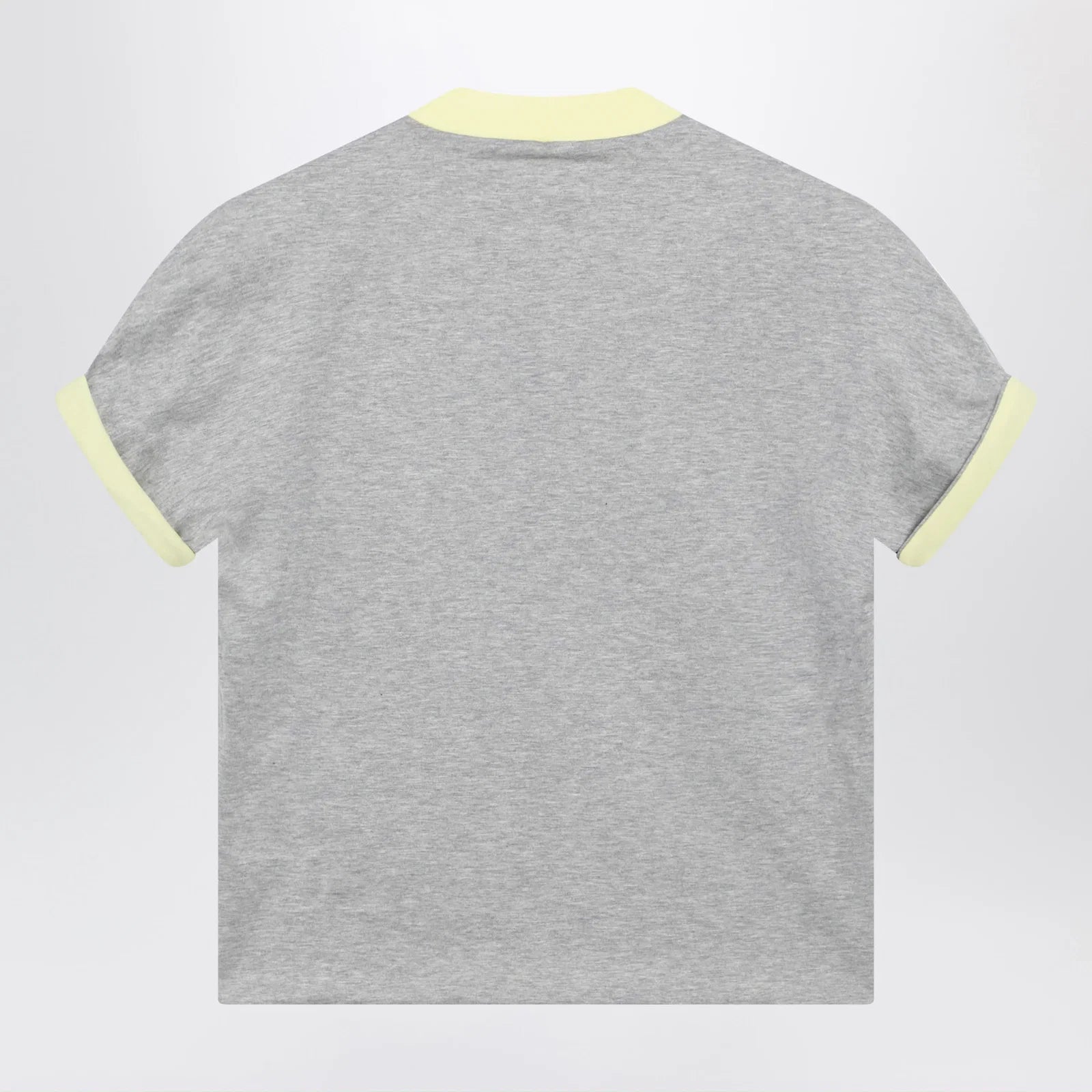 Versace Reversible grey/yellow cotton jersey T-shirt