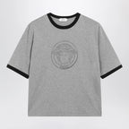 Versace Cotton Jersey T-Shirt with Printed Logo