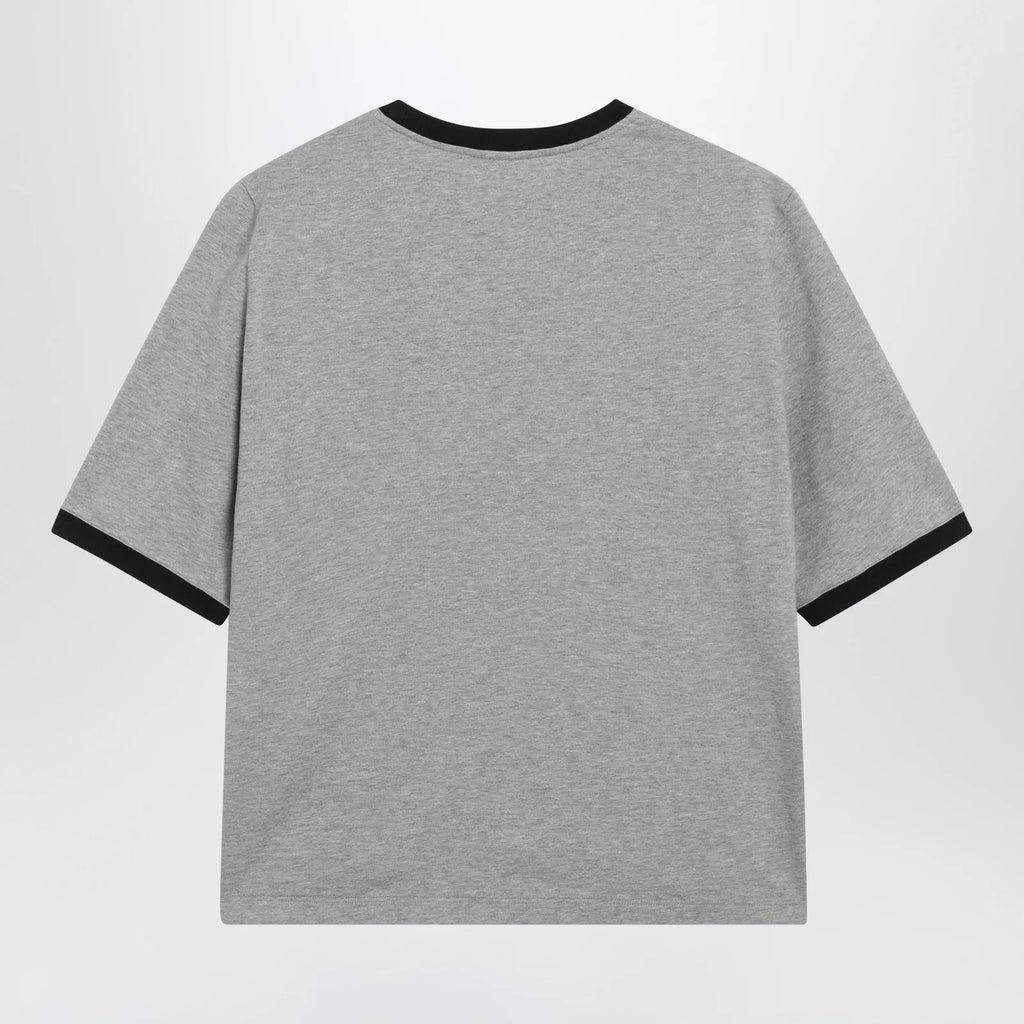 Versace Cotton Jersey T-Shirt with Printed Logo