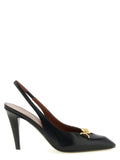 Versace La Medusa Leather Slingbacks