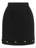 Versace Grain De Poudre Wool Skirt