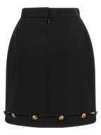 Versace Grain De Poudre Wool Skirt