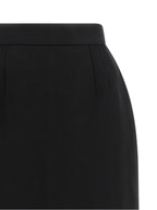 Versace Grain De Poudre Wool Skirt