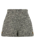 Versace Bouclé Wool Shorts