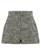 Versace Bouclé Wool Shorts
