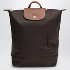 Longchamp M Le Pliage Original moka backpack