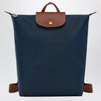 Longchamp M Le Pliage Original blue navy backpack