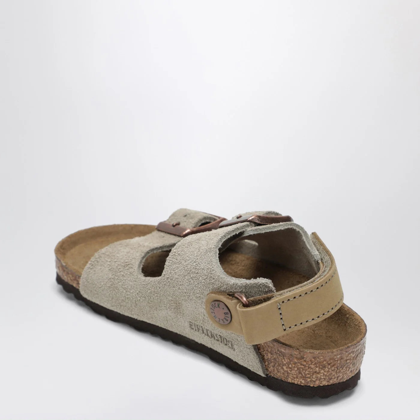 Birkenstock Milano taupe suede sandal