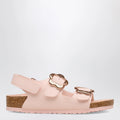 Birkenstock Milano Flower Buckle sandals in light pink