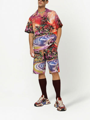 Dolce & Gabbana graphic-print bermuda shorts