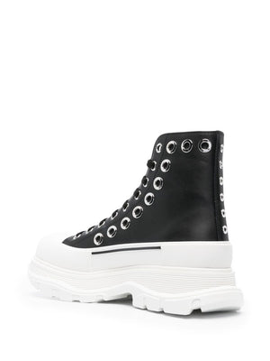 Alexander McQueen tread slick ankle boots