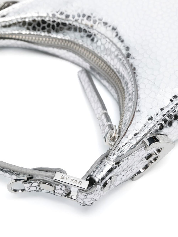 By Far Pre Cosmo metallic top-handle bag