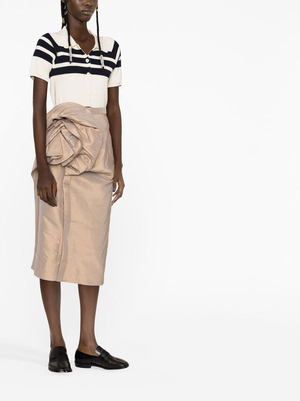 Maison Margiela Midi skirt with ruffles
