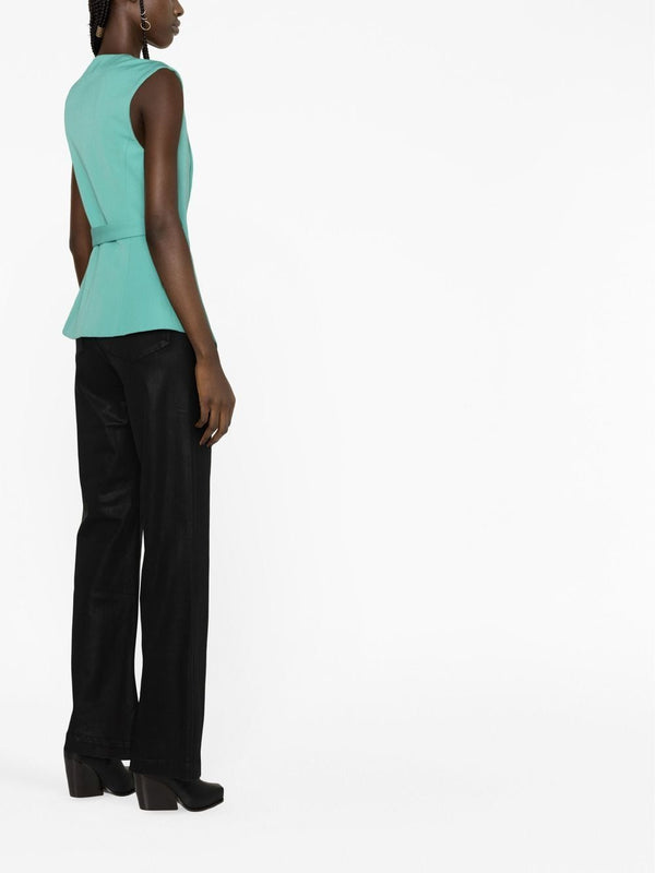 Balmain Sleeveless belted jacket