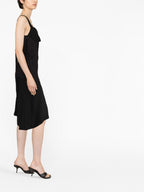 Victoria Beckham Asymmetric fringe mini dress